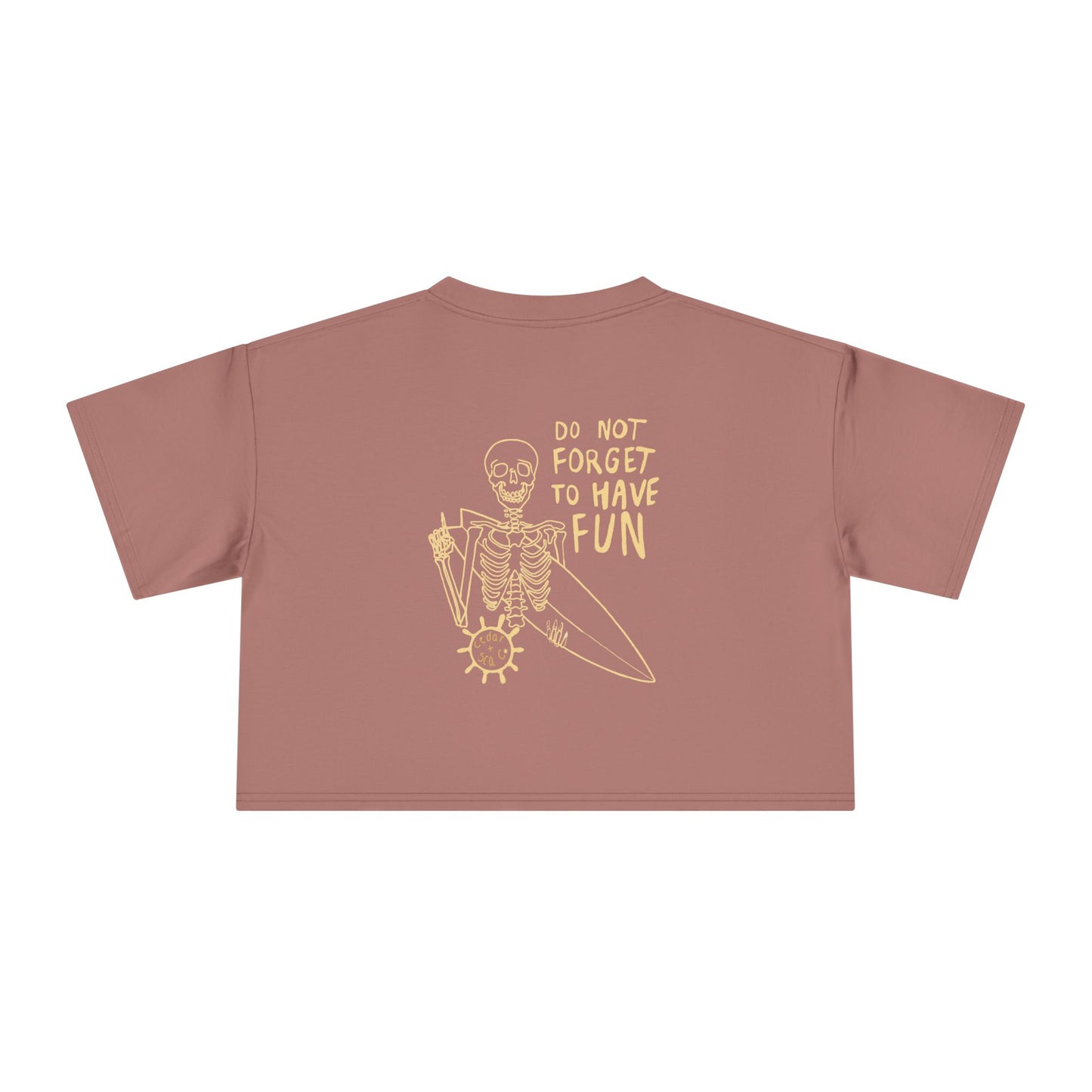 A Very Fun Skeleton Women's Crop Tee