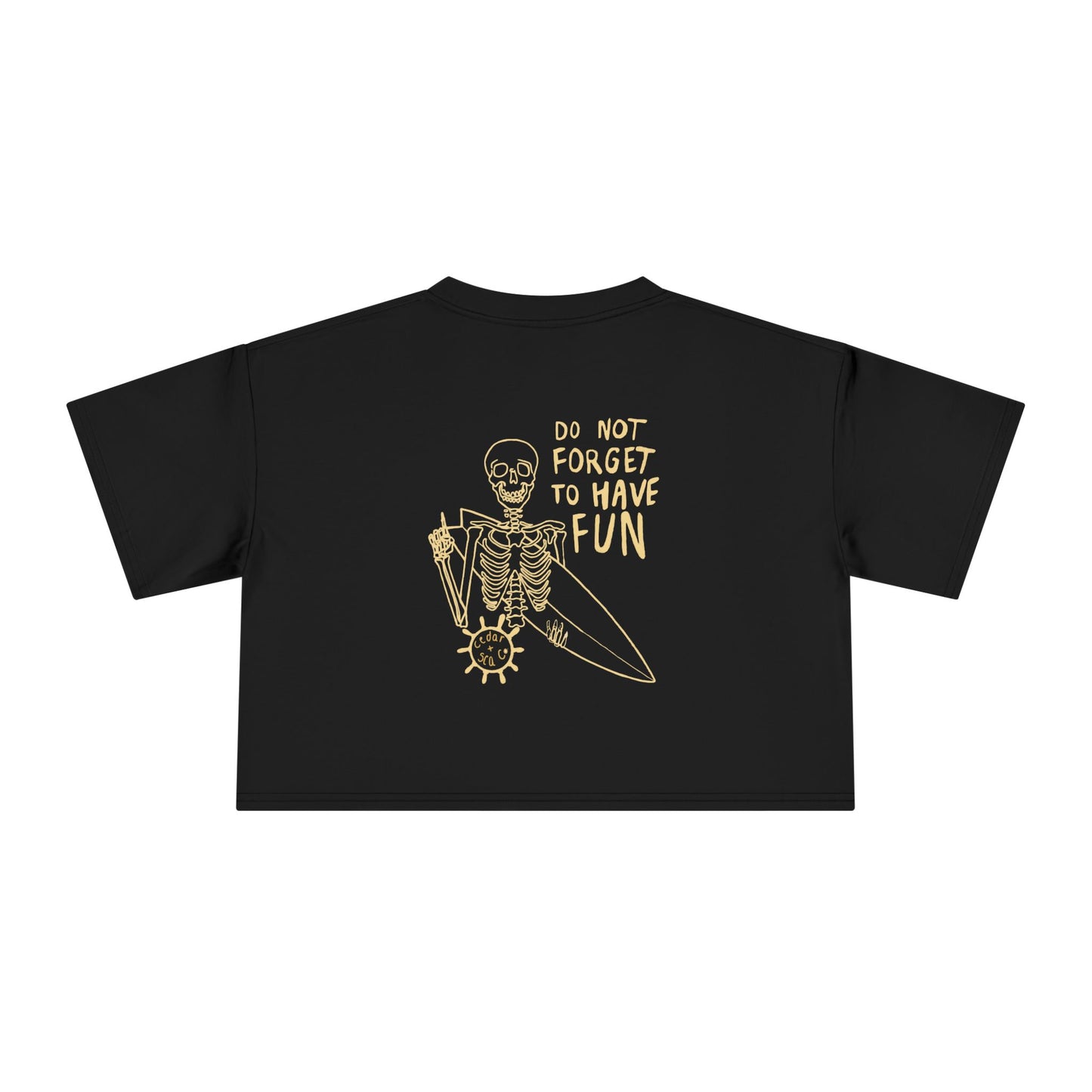A Very Fun Skeleton Women's Crop Tee