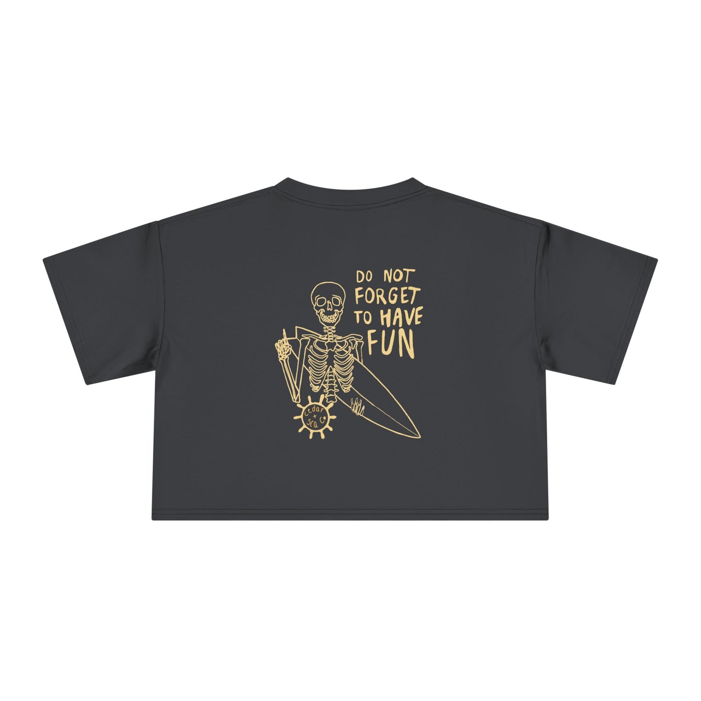 A Very Fun Skeleton Women's Crop Tee