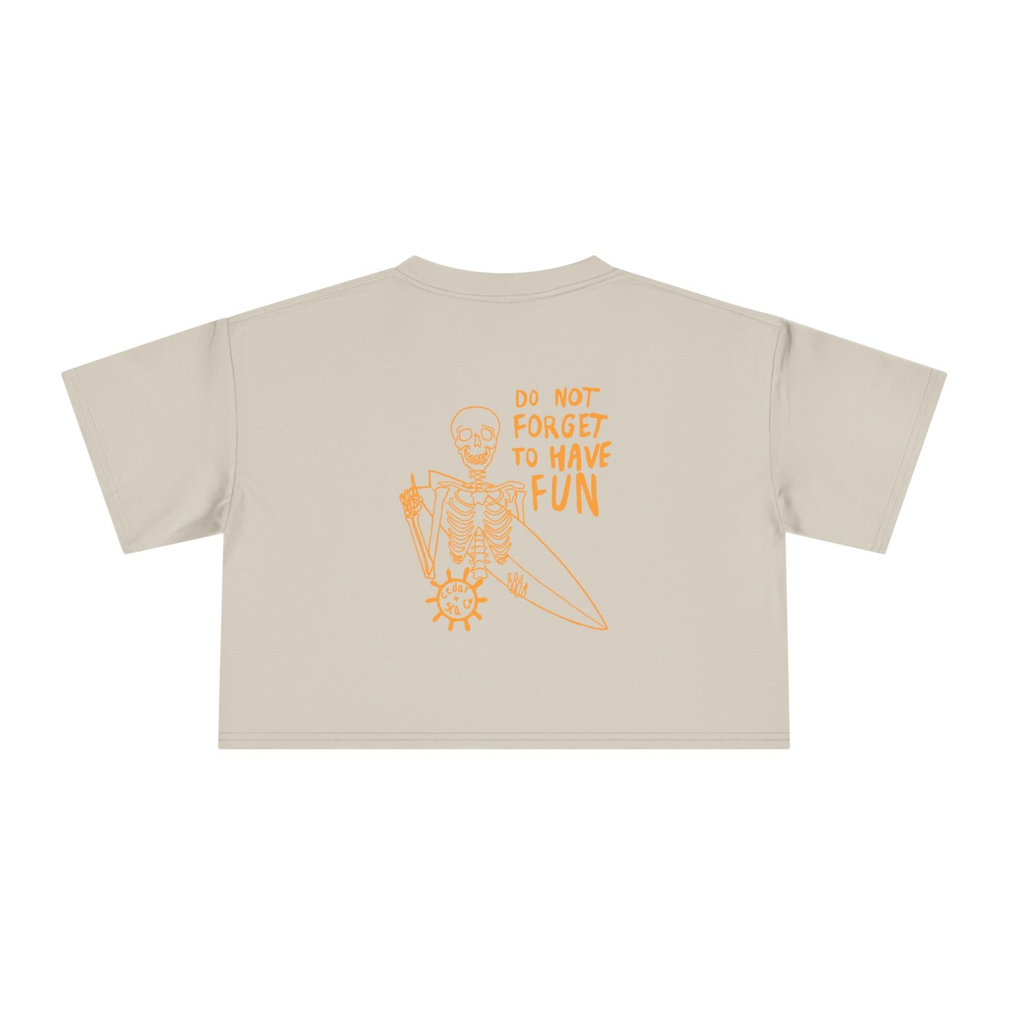 A Very Fun Skeleton Women's Crop Tee