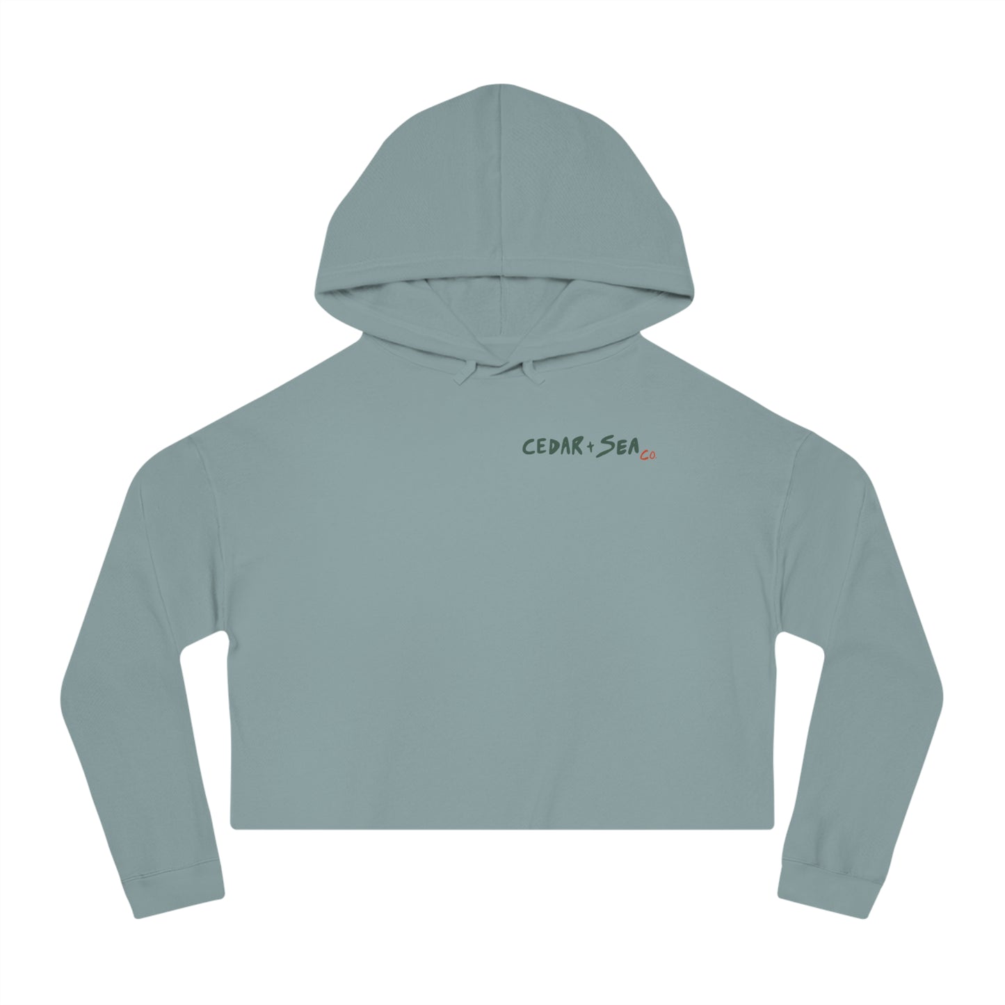 Crab Cakes Women’s Cropped Hooded Sweatshirt
