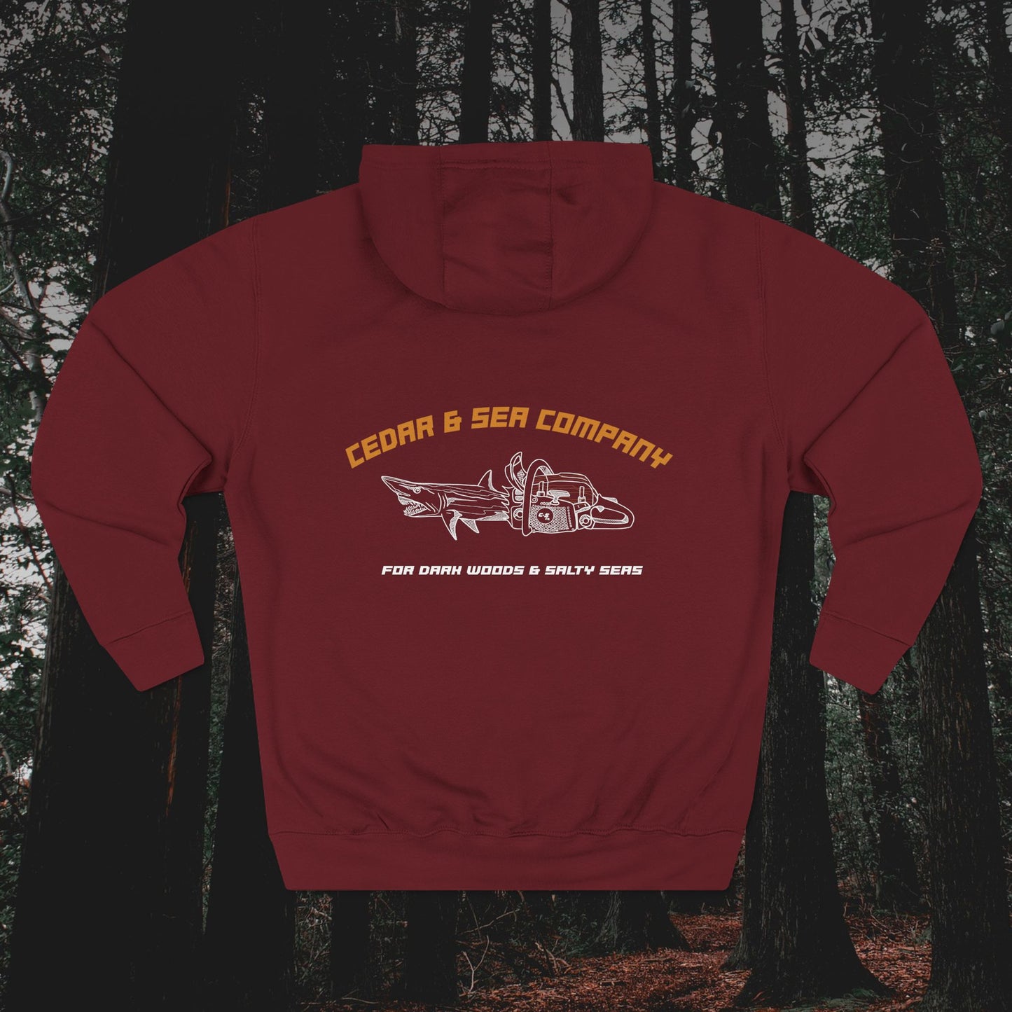 Chainshark Three-Panel Fleece Hoodie