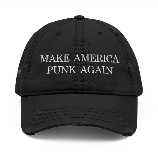 Make America Punk Again Distressed Dad Hat (Embroidery)