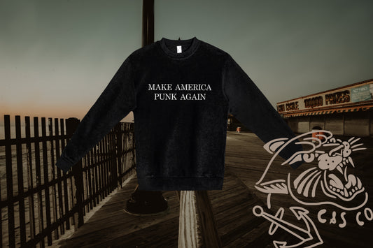 Old Punks Don't Die Unisex Urban Crewneck Sweatshirt