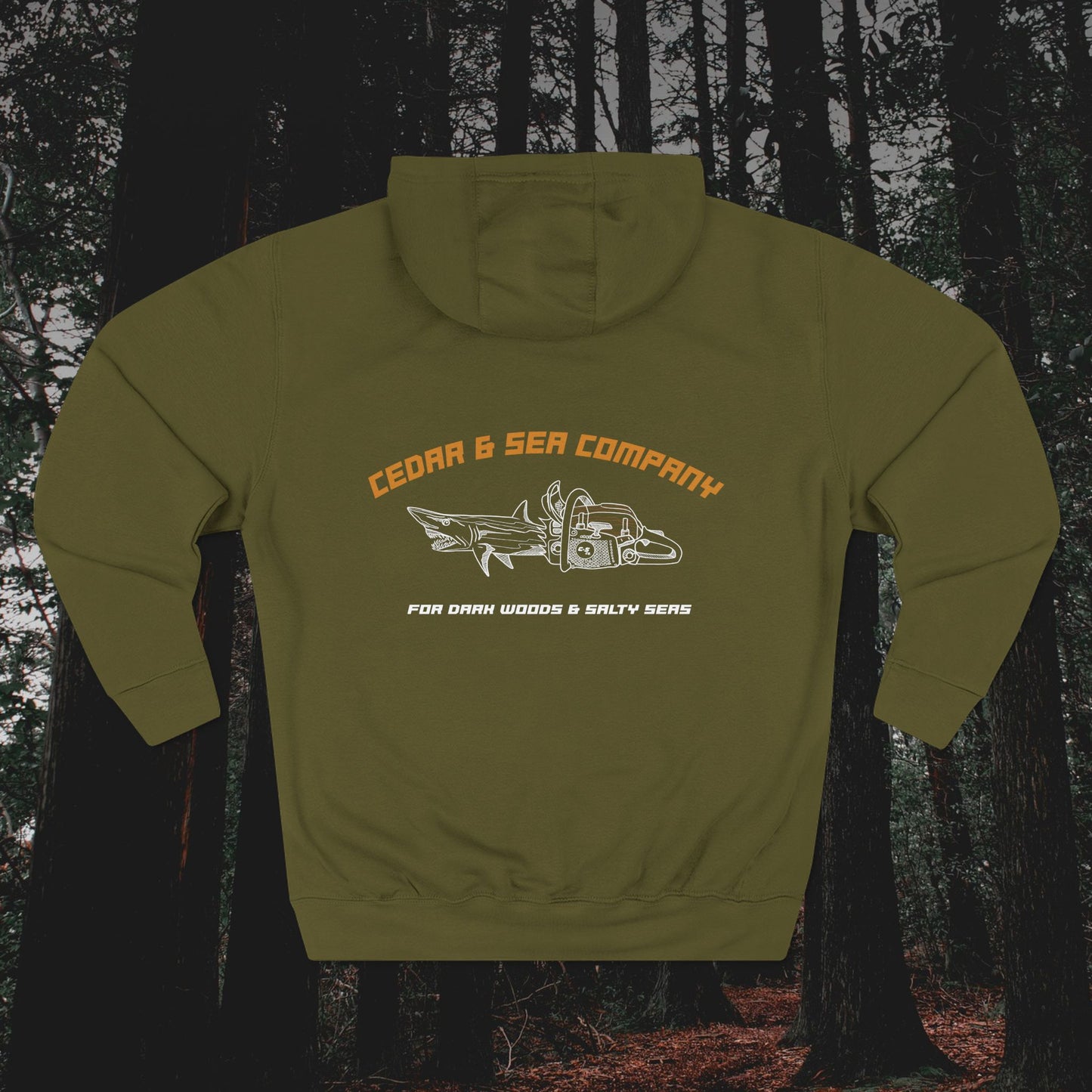 Chainshark Three-Panel Fleece Hoodie