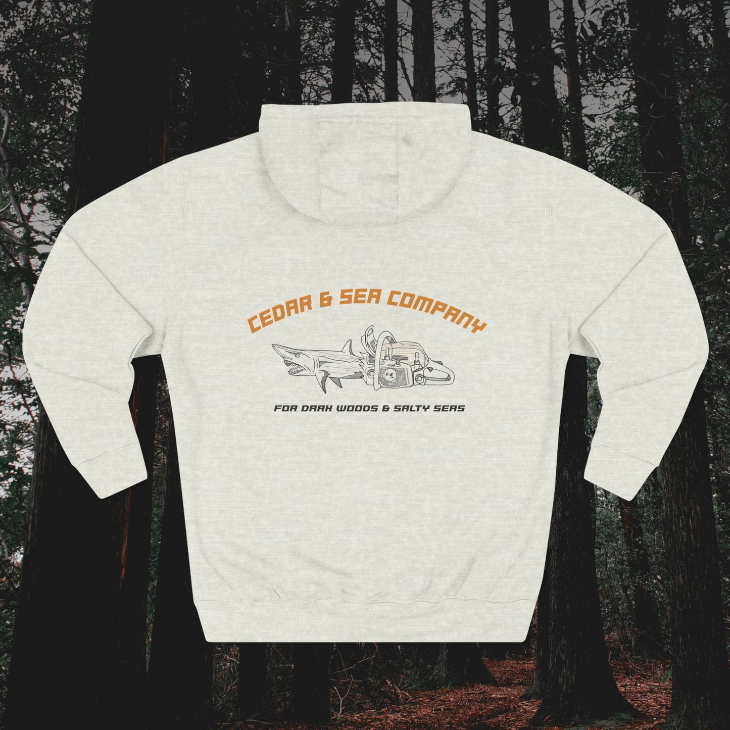 Chainshark Three-Panel Fleece Hoodie